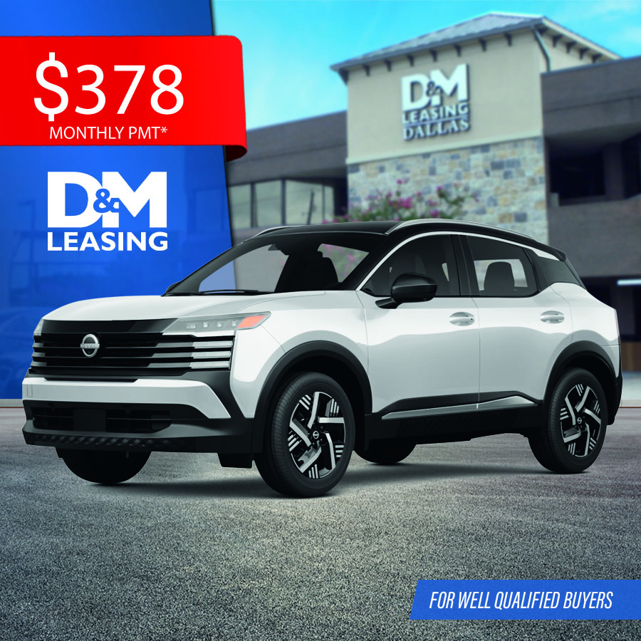 Compact 2026 Nissan Kicks SV FWD showcasing its sleek profile and premium accents from the Illumination Package.